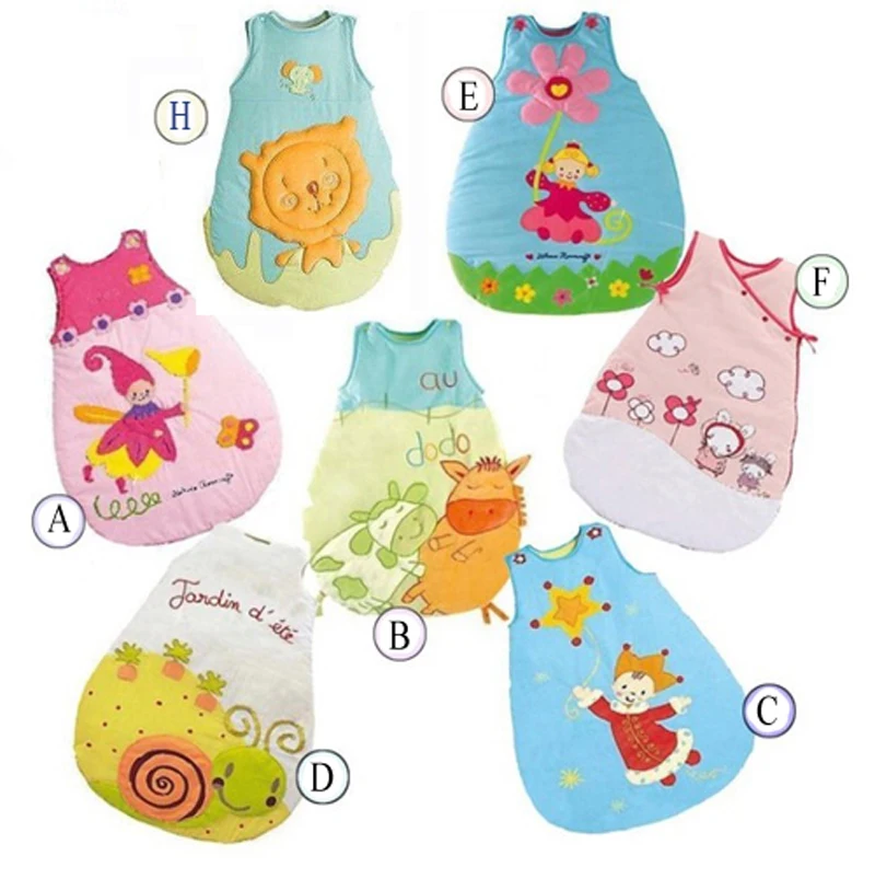 2016 Baby sleeping bag newborn baby sleeping bags winter Strollers Bed Swaddle Blanket Wrap Sleeveless Baby