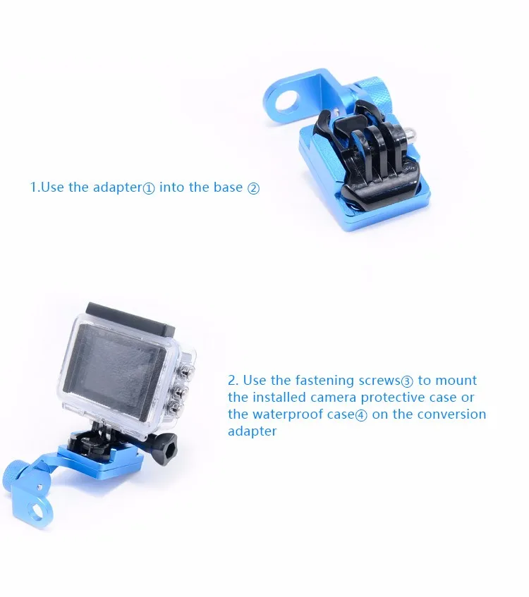 Aluminum Alloy CNC Machining Universal Camera Car Holder Car Accessories, Hot New Products for 2016