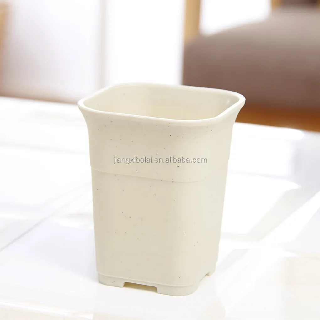 China Supplier Black Square Plastic Flower Pot Liners For Succulent