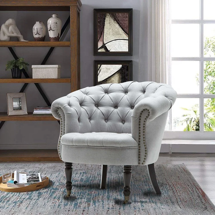 Rubber Wood Coffee Table Furniture Lounge Chaise Cafe Tablet Armchair