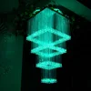 color changing LED fiber optic lighting chandelier for hotel lighting decoration