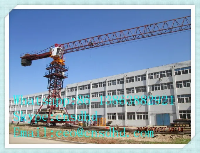 3t-25t mobile tower crane with Indicator In Cab & Square Steel Tube