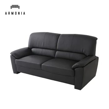 lazy boy black leather sofa