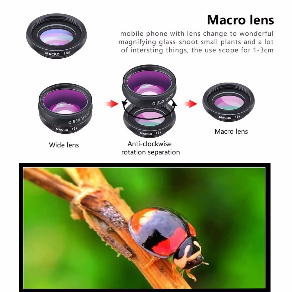 Macro Lens+wide Lens+fisheye Lens+telephoto Lens+cpl/flow/radial/star
