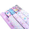 Easter Egg Printing Faux Synthetic Leather Bowknot Fabric 5406