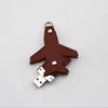 2018 High Quality Leather Airplane Shape Lettering U disk Custom Logo 4/8/16/32/64 GB USB Flash drive Memory Sticks