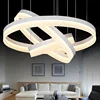 House decoration white ring acrylic chandelier made in ZhongShan
