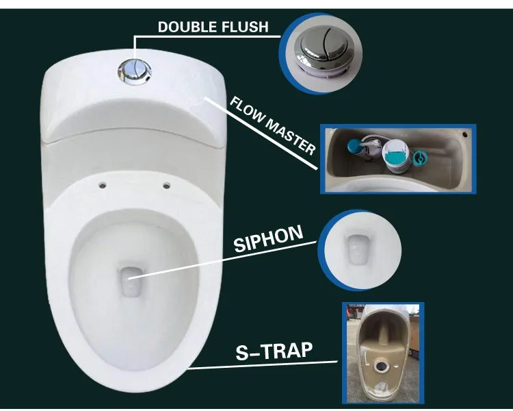 Factory wholesale sanitary ware ceramic wc toilet Siphonic one piece toilet, View One Piece