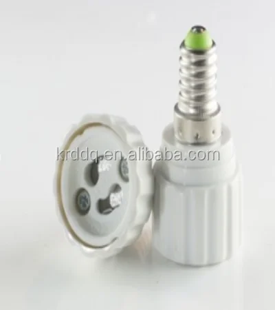 halogen lamp socket plastic E14 to GU10 lampholder adapter converter
