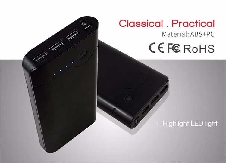 18650 Battery Portable Charger Fast Charging Power Bank 20000mAh