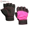 Fingerless Sports Riding Gloves Synthetic Palm Mesh Back Bicycle Gloves Manufactures