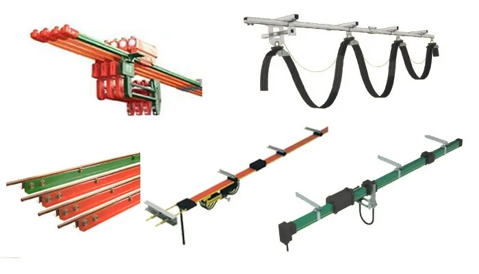 March 250amp insulated copper bus bars current collector overhead