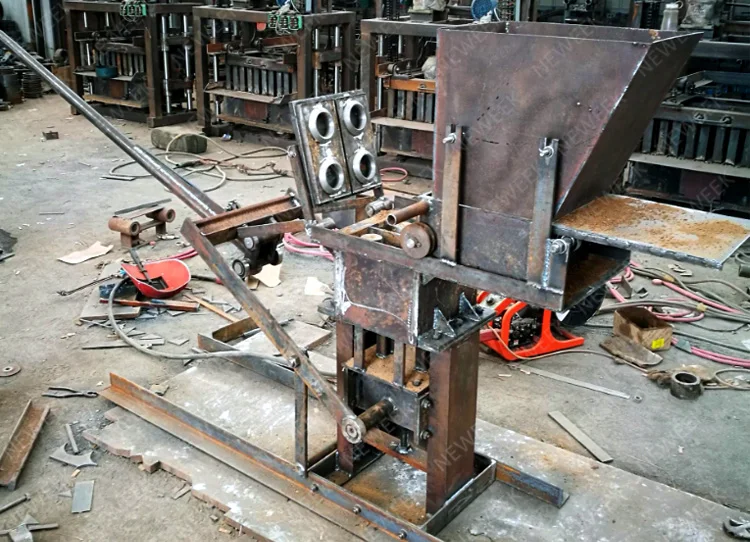 NEWEEK manual block eco hollow clay brick making machine small