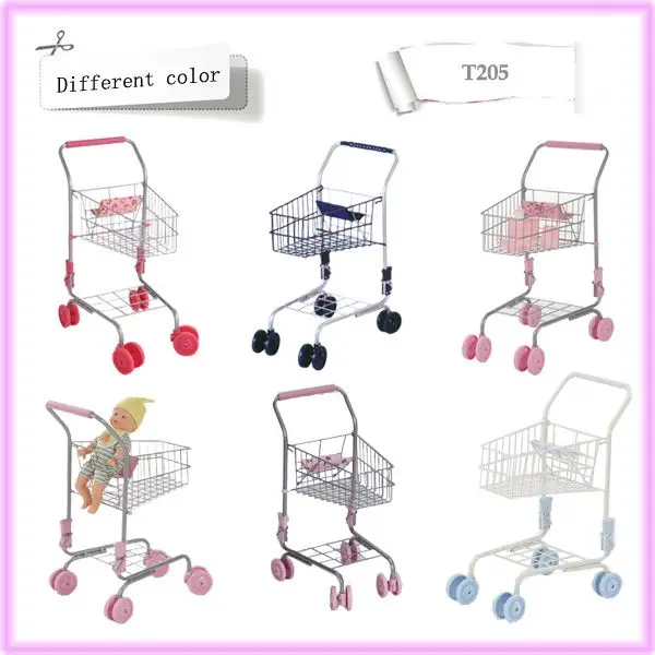 shopping cart with baby doll seat