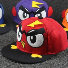 Cartoon bird flat baseball hat children s hip hop cap summer boy girl snapback cap