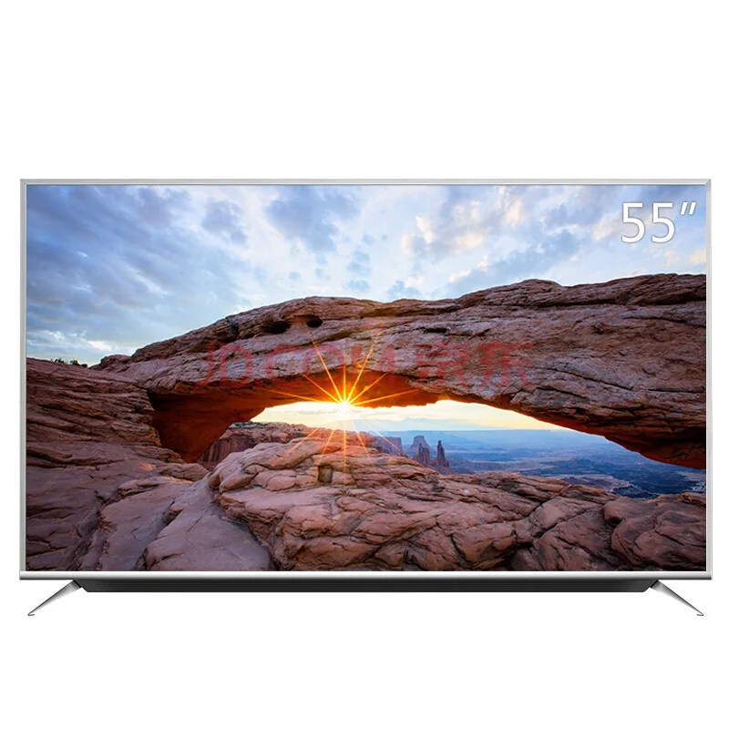 a  screen 50 inch 55 inch screen dled tv with sound bar 15w