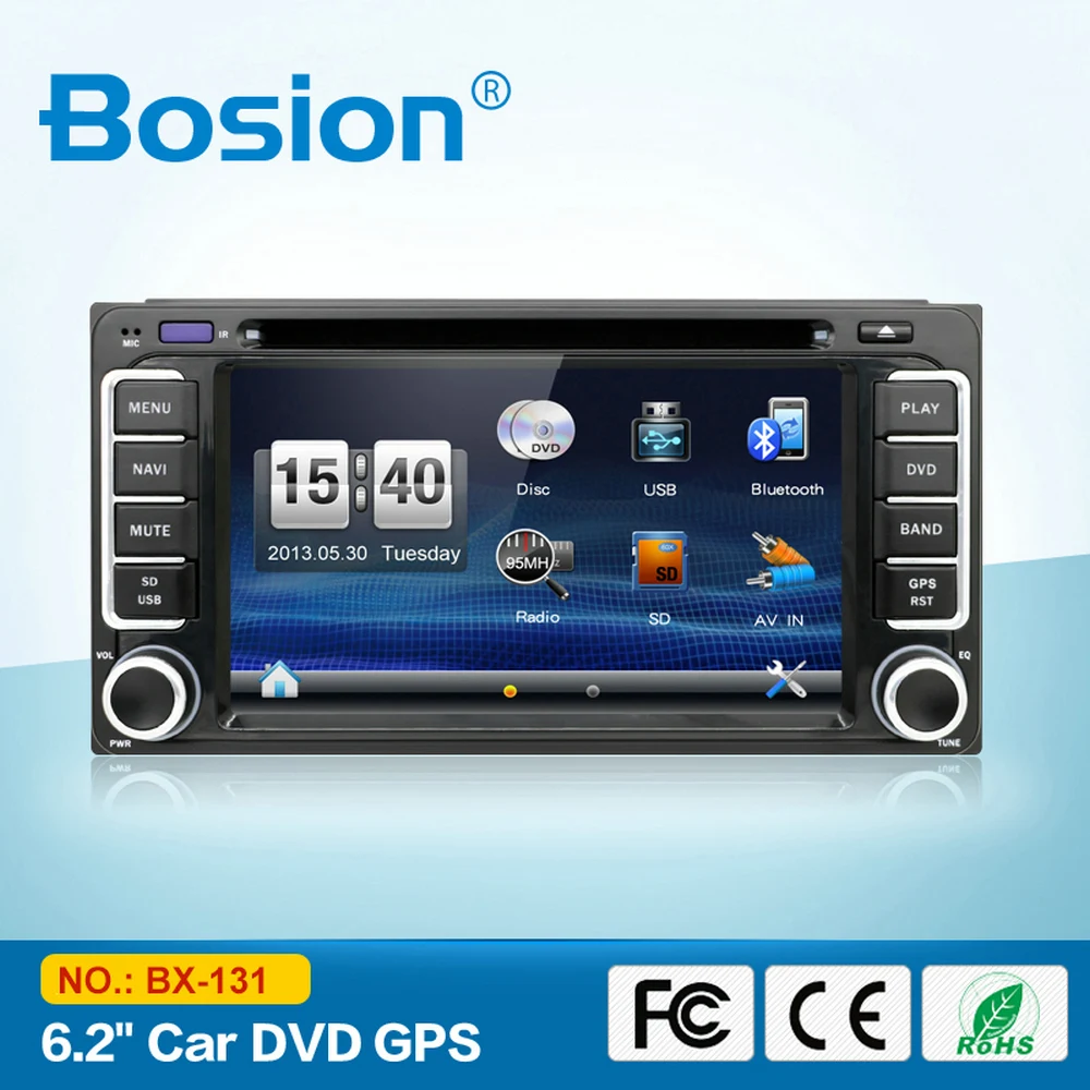 Wince 6.0 Platform Car Multimedia System Double Din Universal GPS Navigation Car DVD Player for Toyota Camry