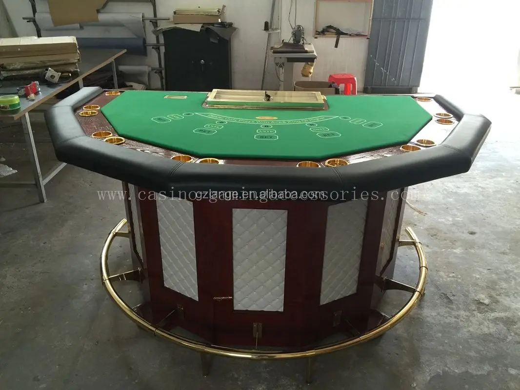 Deluxe Led Micro Suede Cloth 8 Person Poker Table With Usb Charge Port