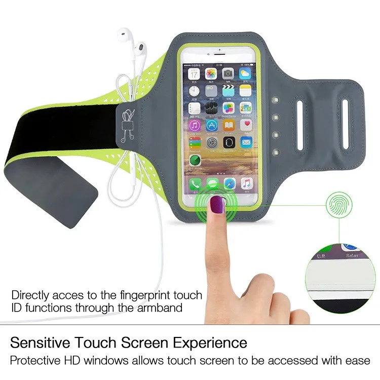 Sports Touch Supported Arm Band Self Generating Led Armband For Iphone 