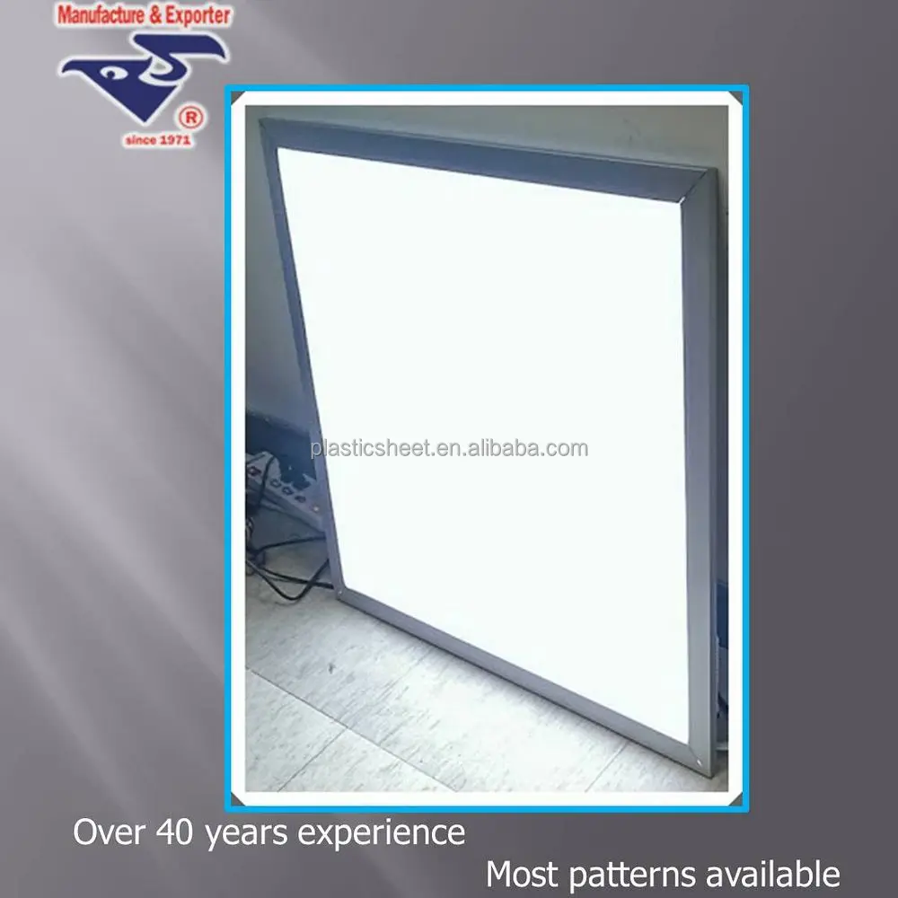 LED panel lighting 1.5mm 60x60 PS plastic light diffuser sheet