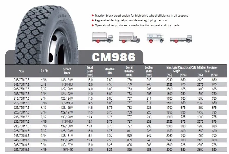 Westlake Goodride 235/75r17.5 Cm986 Reifen Pneus Neumaticos Tbr Truck ...