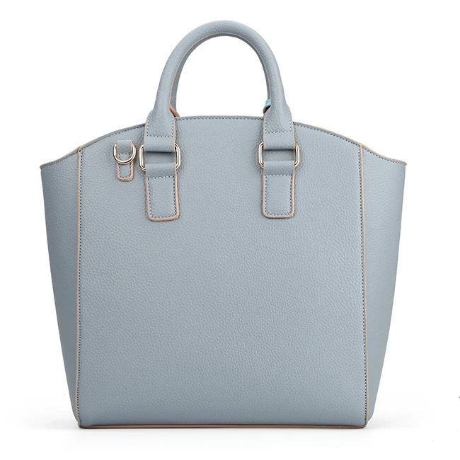 7421-Guangzhou factory leathery PU handbags with patent hanging