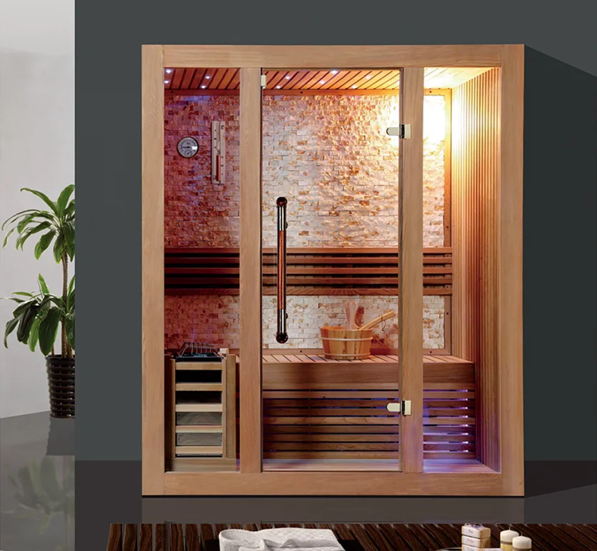 Two Person Infrared Ozone Modern Dry Heat Sauna Style Indoor Wood Sauna ...