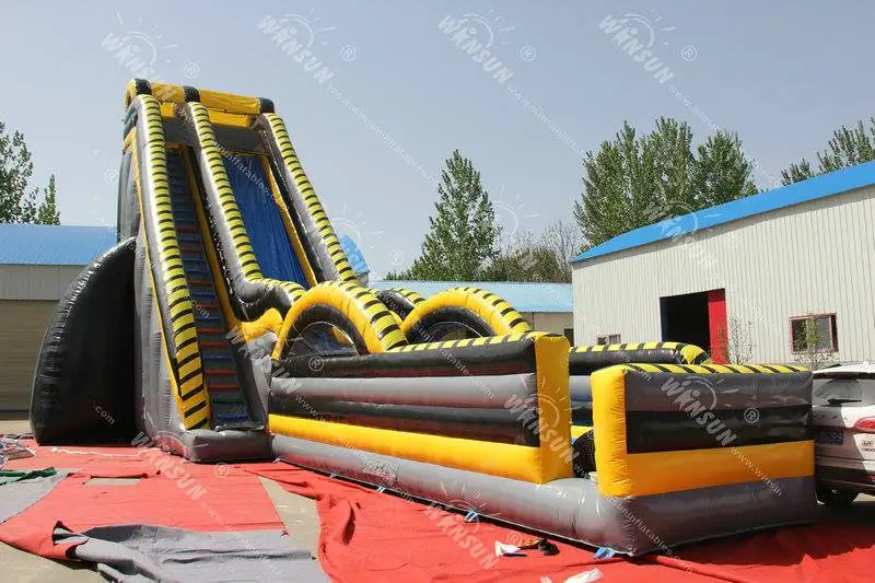 51ft Tall Skyscraper Water Slide,Inflatable Sky Scraper,Giant Water