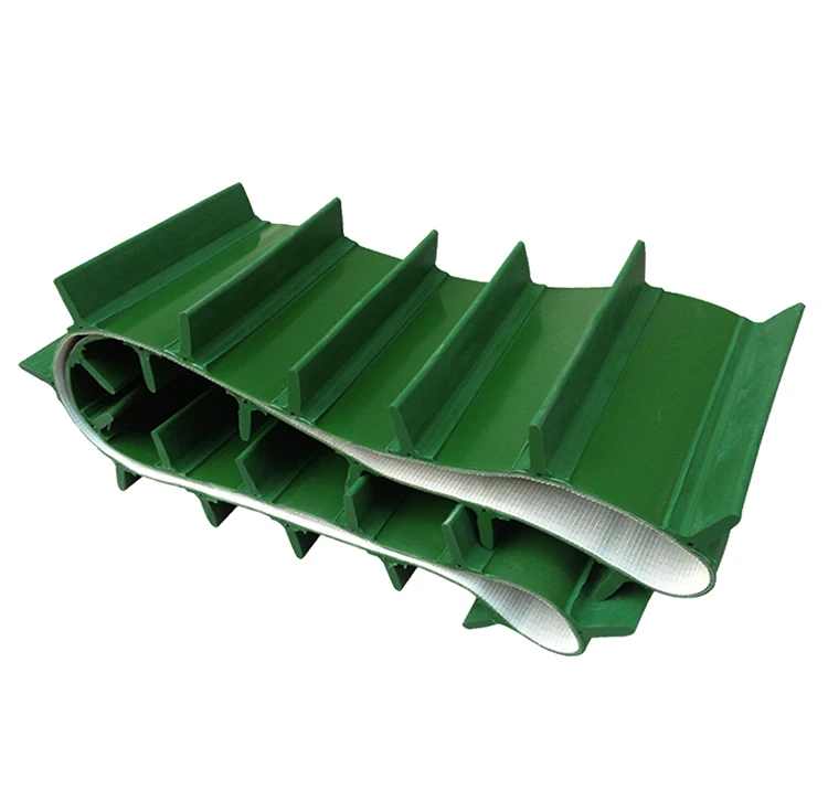 Customized Pvc Add Baffle Plate Conveyor Belt For Material Handling