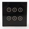 Customized 12V DC RS485 Modbus 6 gang touch switch for smart hotel solution