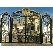 Peint arche personnalis&eacute;e traverse en acier appartement porte d'entr&eacute;e belles portes en fer forg&eacute; moderne en acier avant