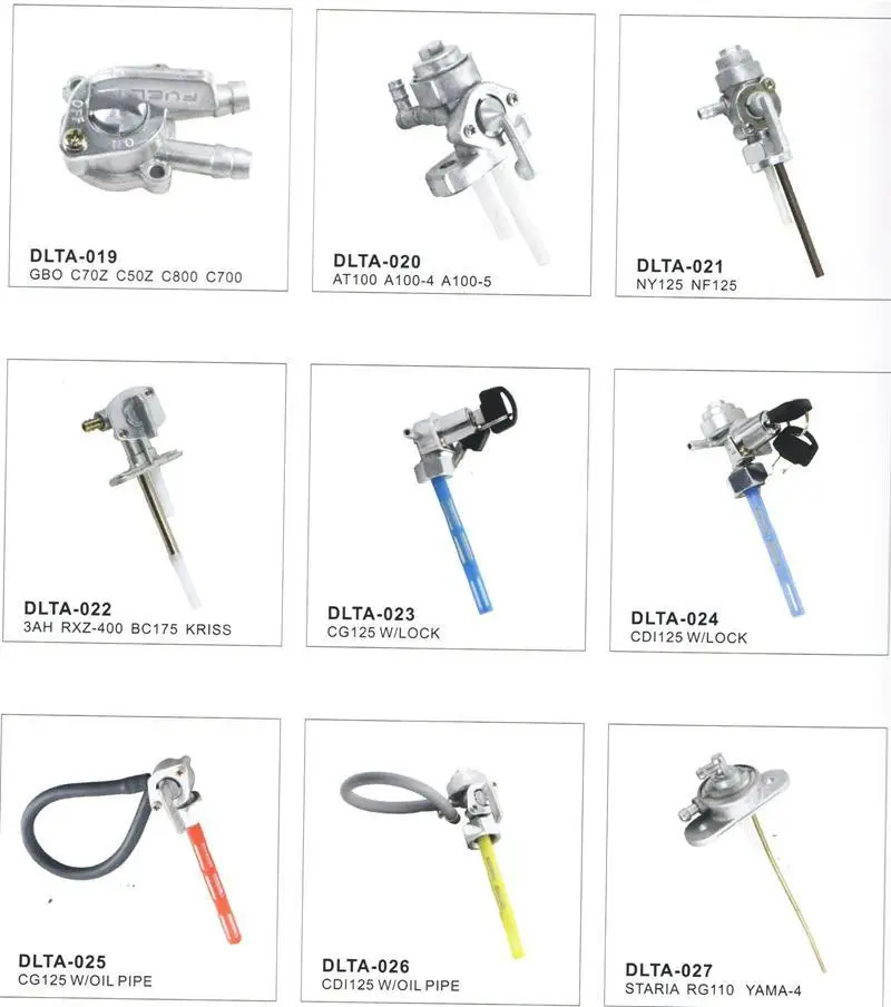 High quality ET2600 ET2700 A100 motorcycle fuel petcock