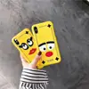 Cute Funny Yellow face Perfect Slim Fit Snap on Red Nose Big Eye Cell Phone Case for iphone X/6/7/8 Plus