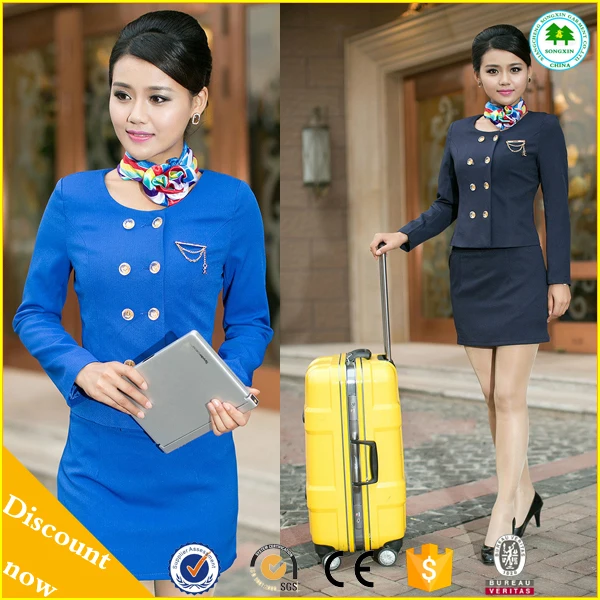 Fashion Airline Hostess Uniform,Air Stewardess Uniform For Stewardess ...