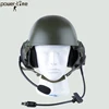 MILITARY AIR FORCE JET PILOT FLIGHT HELMET with dynamic mic PTE-746