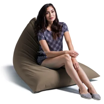 New Brookstone Ja Pillow Sac Beanbag Microsuede Bean Bag Lounger Outdoor Lazy Sun Product On