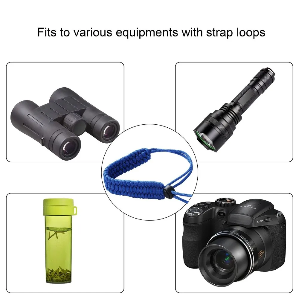 Blue Wholesale Camera Hand Strap Paracord For Outdoor Hot Selling.jpg