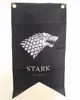 Custom Stock House Stark Flag Sigil Banner - Game of Thrones Flag Poster Wolf BLACK
