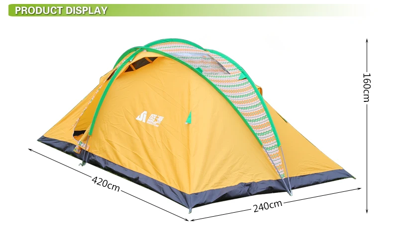 2017 NEW 4-6 person waterproof Extra large waterproof leisure family luxe outdoor camping  tent