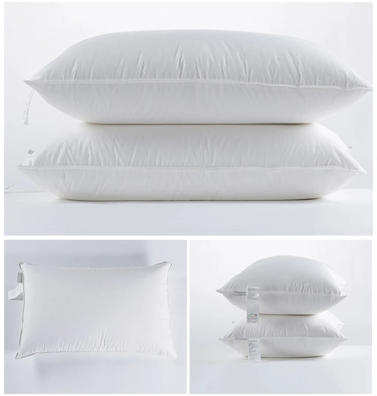 High Quality 1200g Microfiber Sleeping White 5 Star Hotel Pillow For Sale