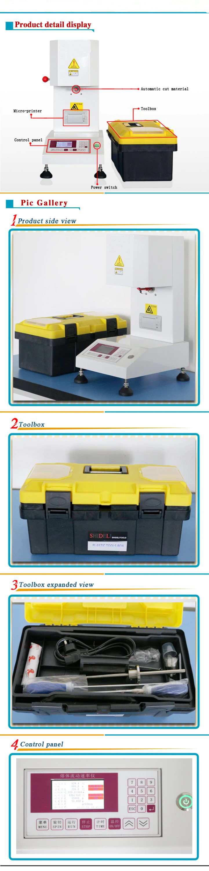 Nhựa Phòng Thí Nghiệm Melt Flow Rate Index Meter Tester