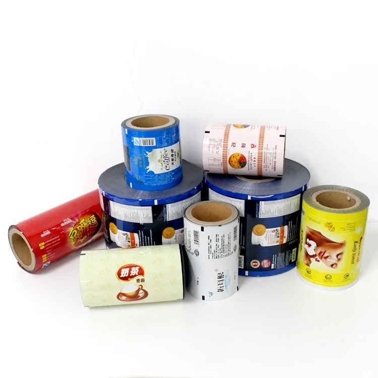 OEM/ODM automatic biodegradable sachet food grade plastic aluminum foil laminated roll film for snacks packaging