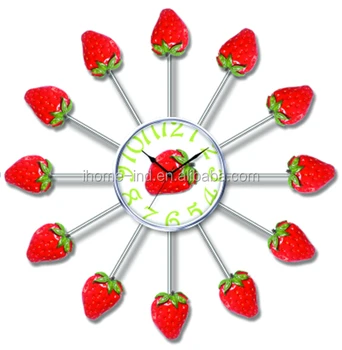 new arrival strawberry decorative wall clock fruit kitchen wall clock modern home decoration gift - Strawberry Kitchen Decoration new arrival strawberry decorative wall clock fruit kitchen wall clock modern home decoration gift - Strawberry Kitchen Decoration