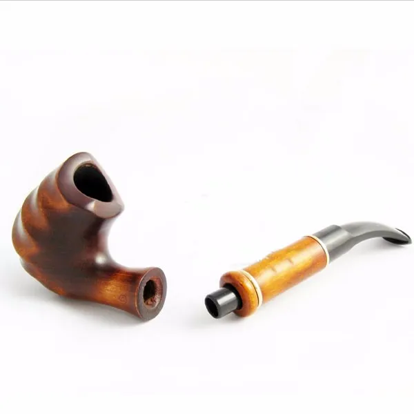 Fancy Tobacco Pipe Hand Carved Pear Root Wood Tobacco Smoking Pipe