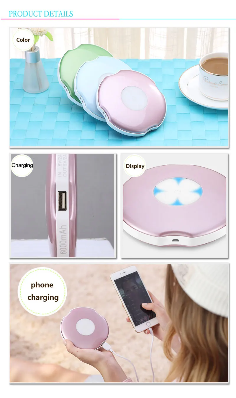 Pw02a Wholesale Massage And Hot Compress Hand Warmer Power Bank