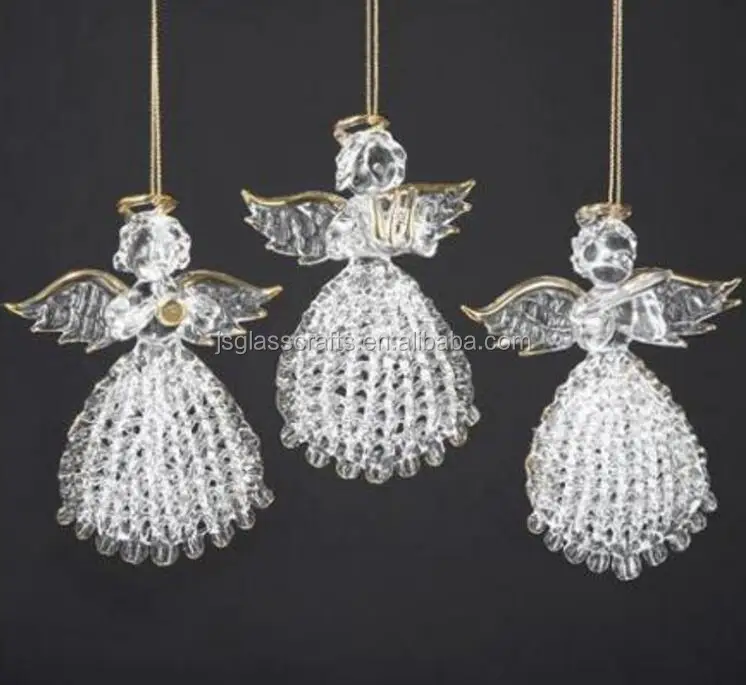 Wholesale Glass Hanging Angel Christmas Tree Hanging Angel Ornaments Buy Hanging Glass Angel Glass Angel Ornaments Glass Angel Product On