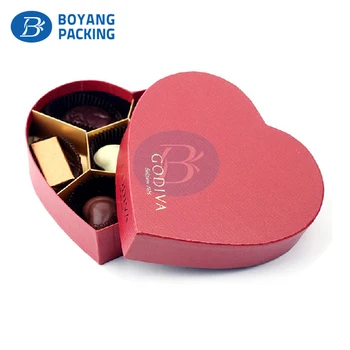 Wholesale Heart Shape Homemade Chocolates Gift Boxes With Dividers ...