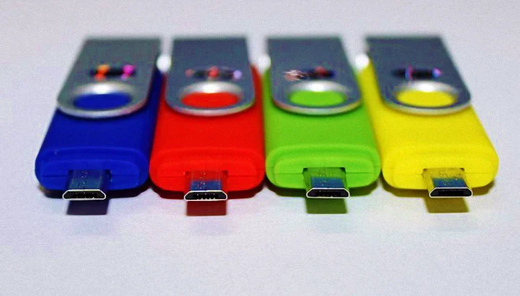 High Speed Double Use Otg Pen drive 16gb 32gb 64gb 2.0 Micro memory stick for smartphone customized logo - ANKUX.COM