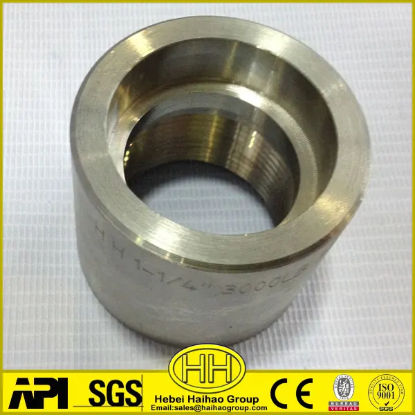 Npt Bsp Stainless Carbon Steel Socket Weld Pipe Coupling Threaded