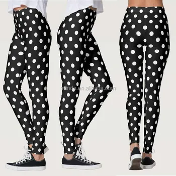 polka dot gym leggings